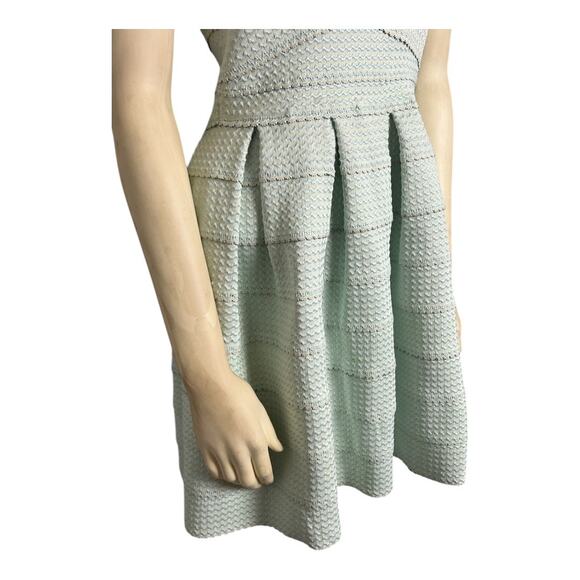 June & Ivy Strapless Bandage Fit & Flare Dress Mint Green Women M Cocktail Party - Picture 5 of 11